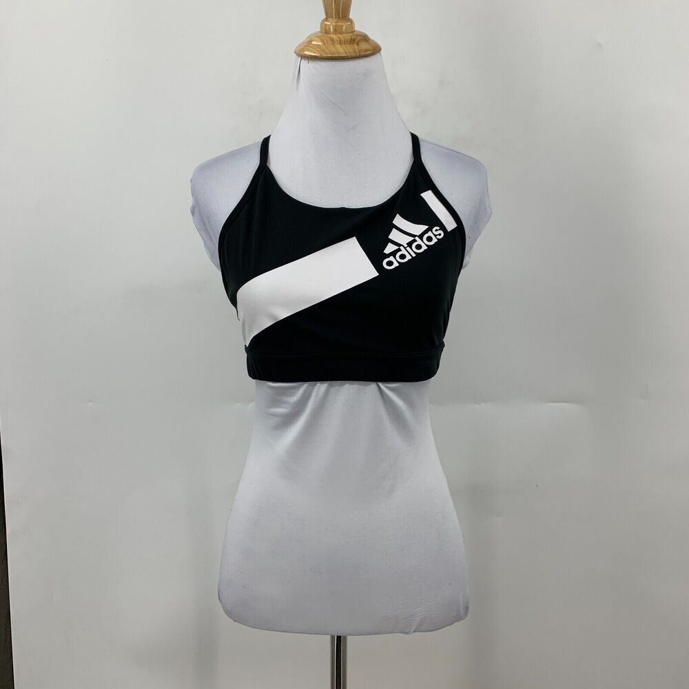 Adidas Flow Freely Disrupt 2.0 Sports Bra Women S Small Cutout Strappy Back Tank - Picture 2 of 11